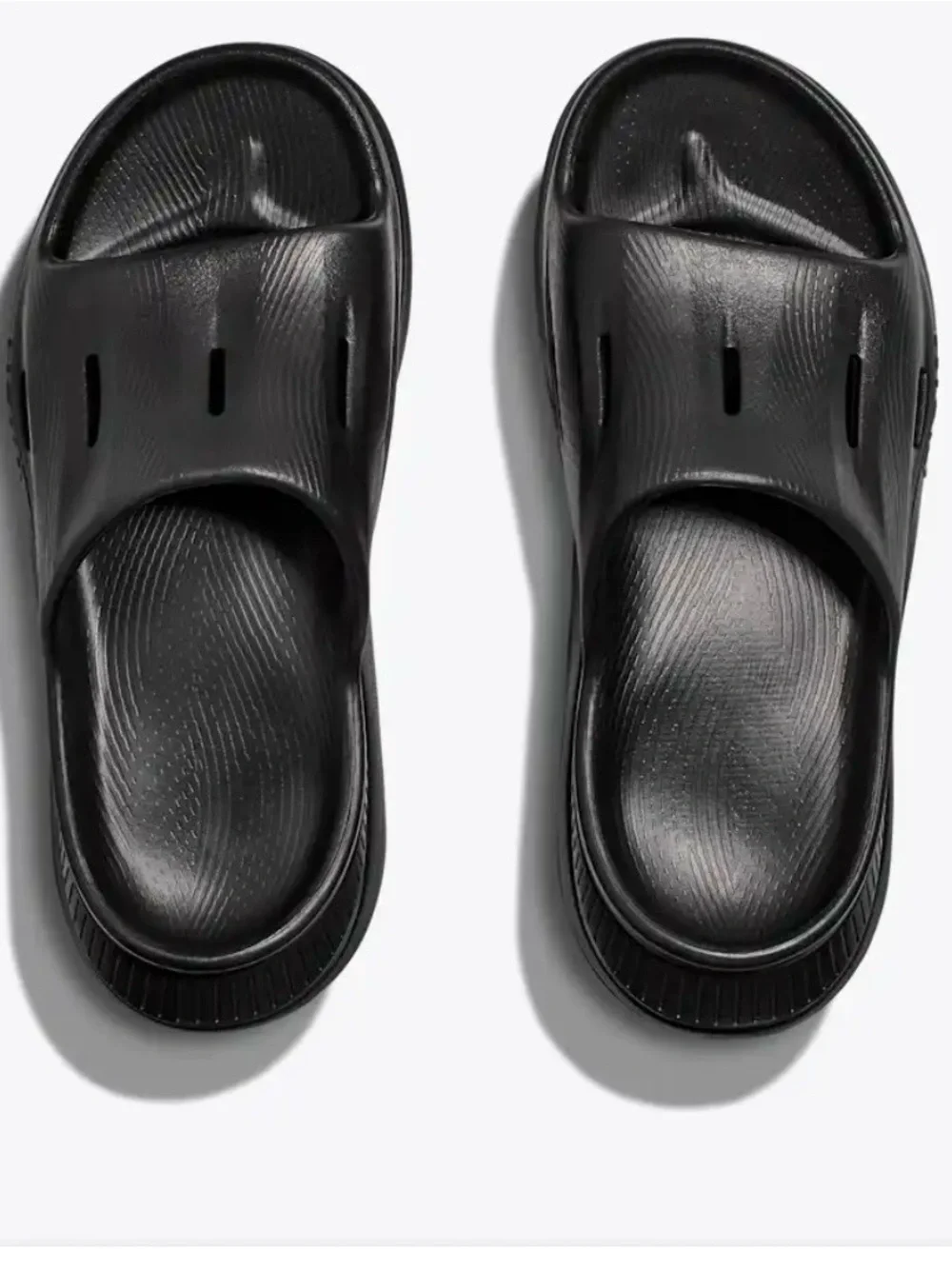 Hoka Black Slide Sandals